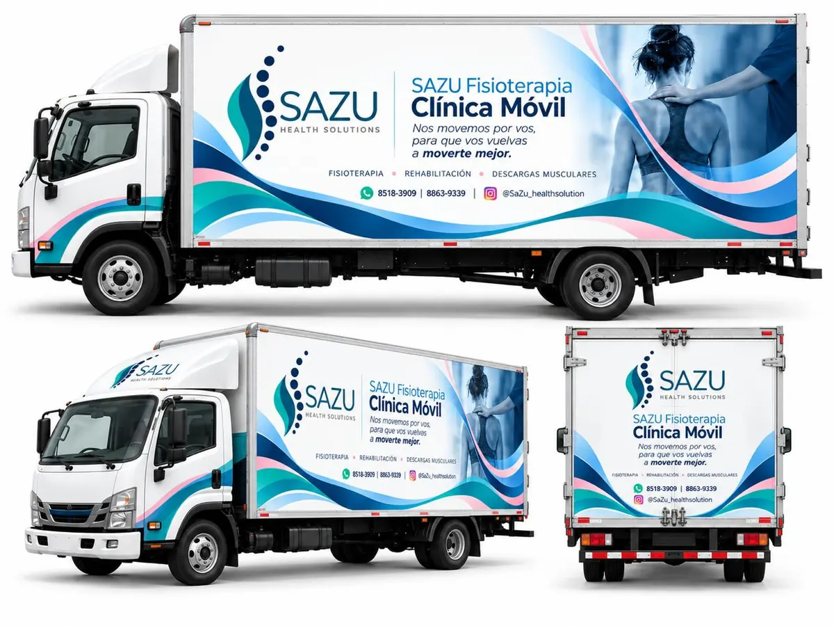 Unidad de la Clínica Móvil SAZU, espacio equipado de fisioterapia que se desplaza por la GAM